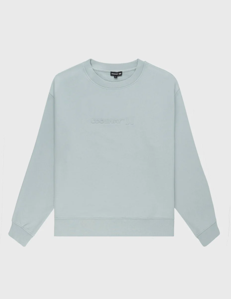 Embossed Sky Blue Crewneck - Image 4
