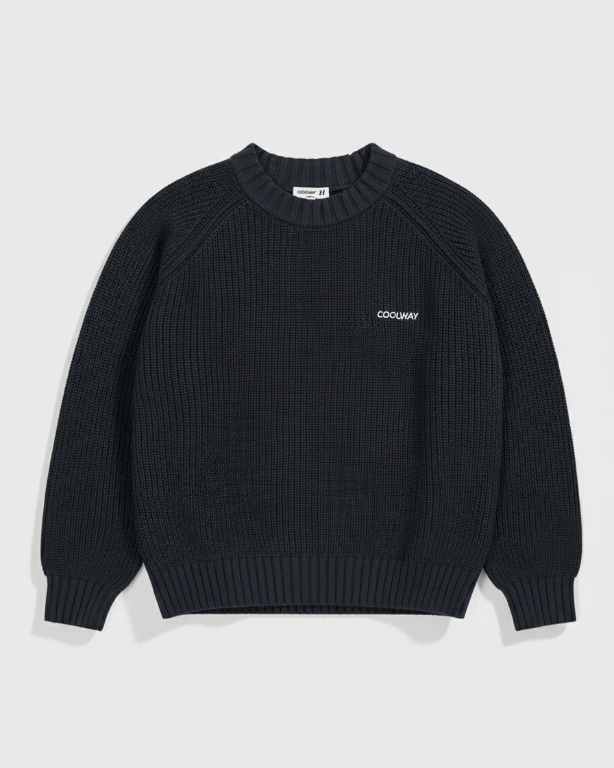 Black Knit Sweater - Image 2