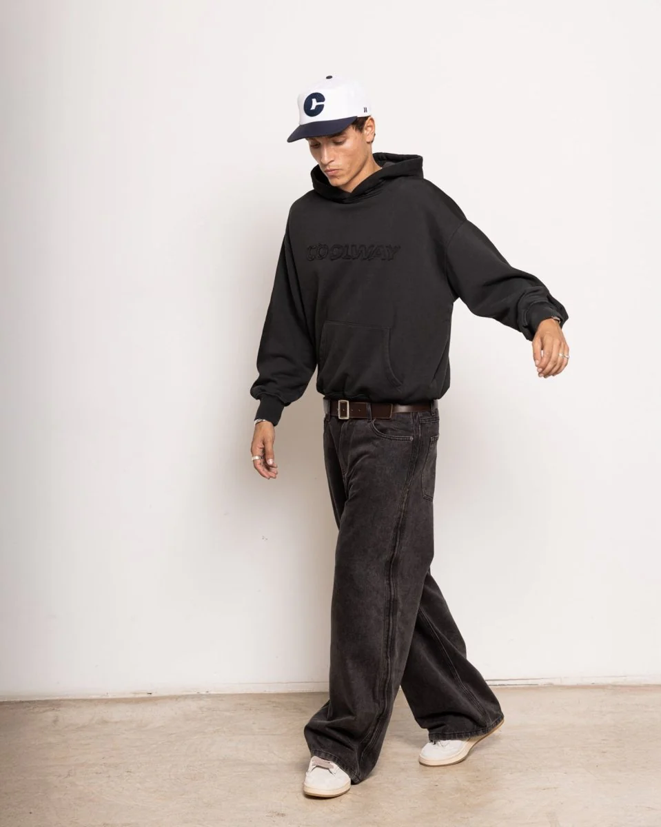 Washed Black Hoodie - Image 3