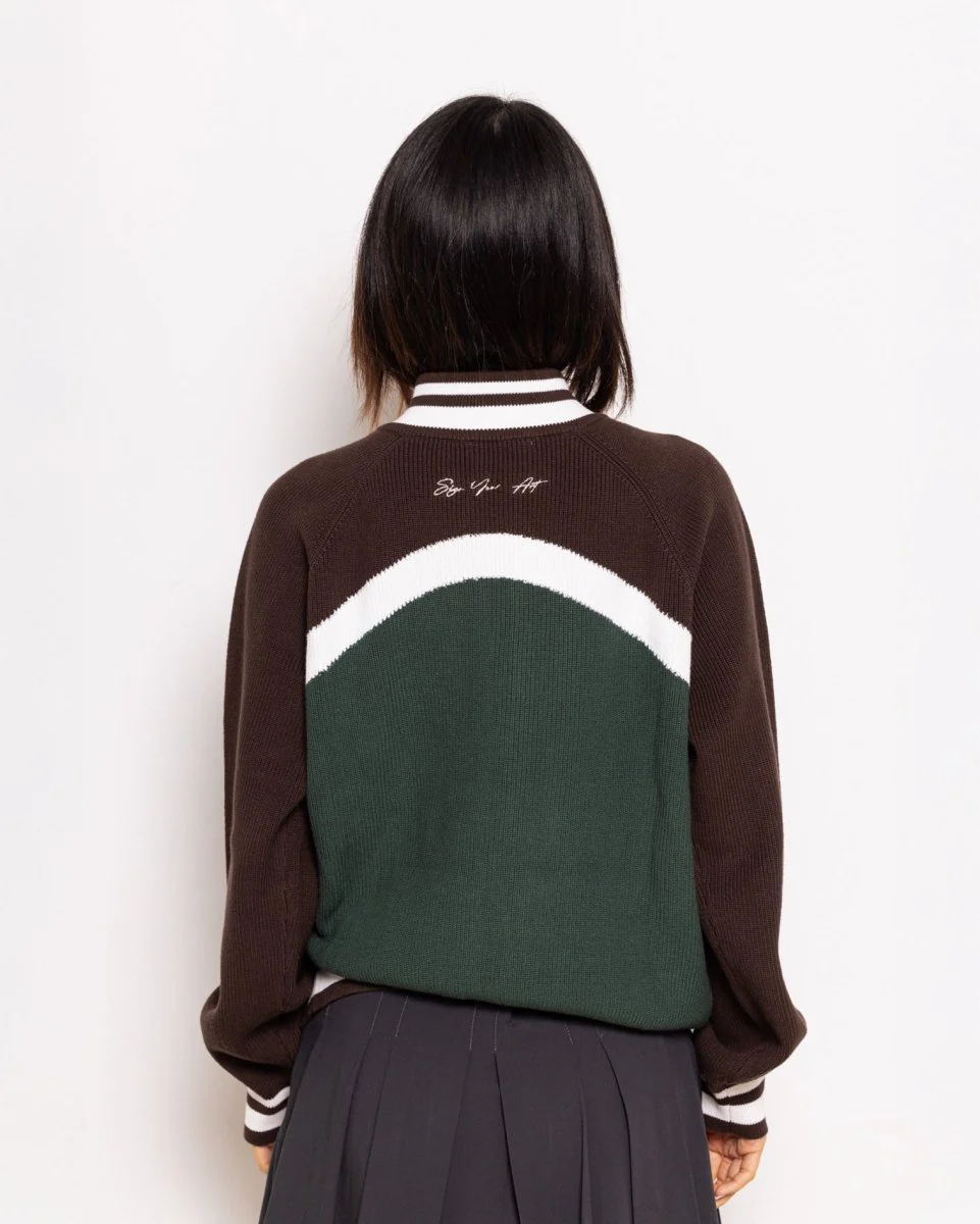 Basil Green Knit Zipper - Image 5